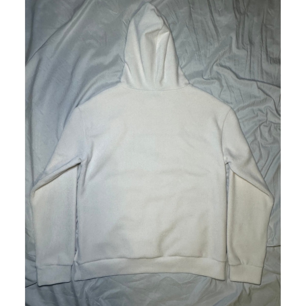 Seifini Graphic Hoodie Women S Cream Corduroy Embroidered Art Print Pullover - Picture 2 of 6